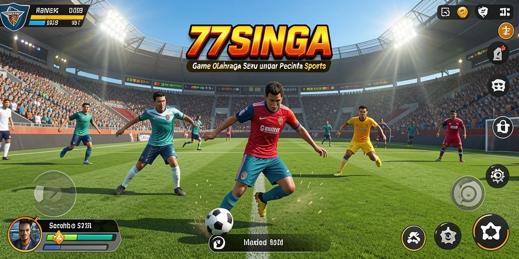 Tampilan gameplay seru dalam 77SINGA dengan atlet favorit.