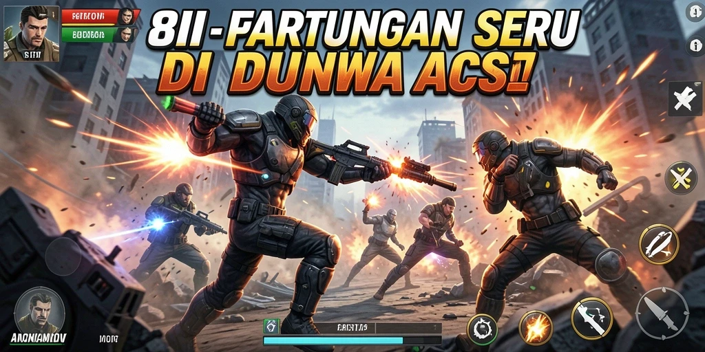 Gambar tampilan gameplay seru dari permainan Action 8II.