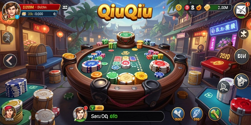 Tangkapan layar gameplay seru D200M QiuQiu.