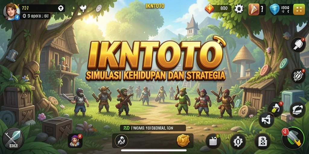 Tampilan gameplay IKNTOTO menampilkan karakter dan dunia yang interaktif.