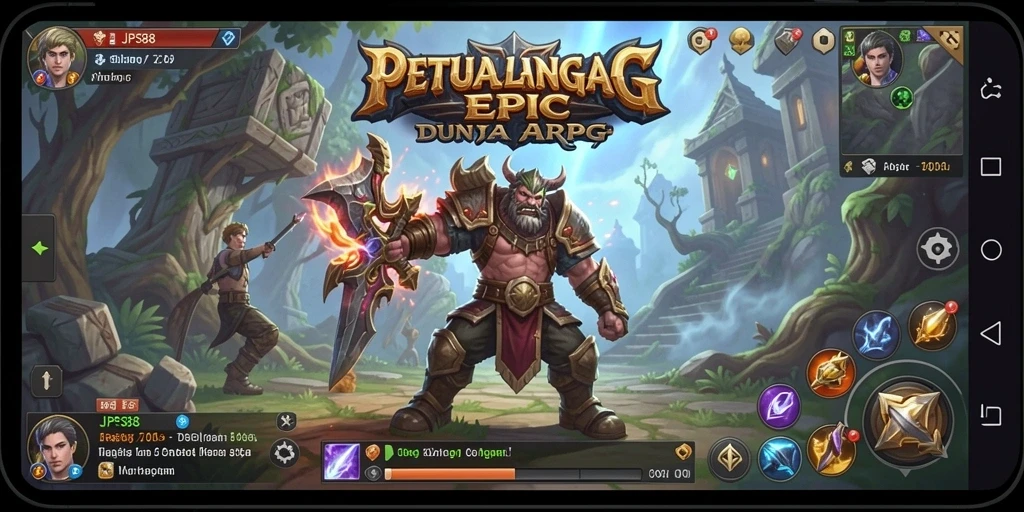 Tangkapan layar dari gameplay seru dalam JPS88, menunjukkan pertarungan epik.