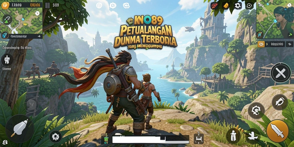 Screenshot utama KNO89 menunjukkan gameplay Open World yang mendalam dan interaktif.