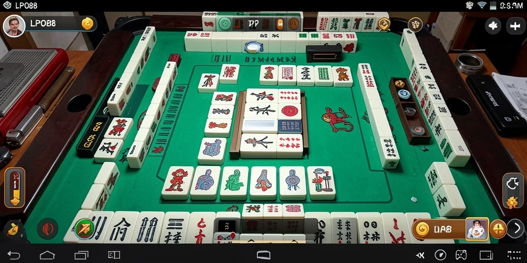 Tampilan permainan Mahjong yang menarik di LPO88.
