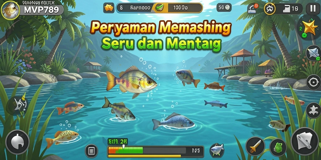 Tangkapan besar di tengah lautan dengan gameplay seru.