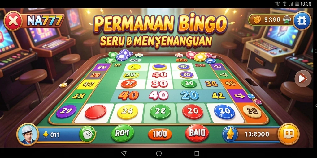 Gameplay seru di NA777 dengan tampilan Bingo yang menarik.