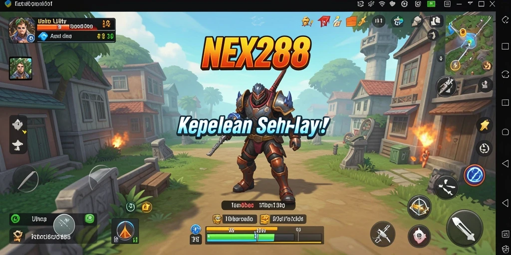 Tampilan antarmuka aplikasi NEX288 yang sederhana dan efektif.