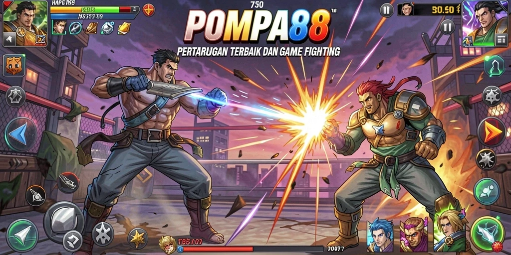 Gameplay POMPA88 yang mendebarkan dalam pertarungan Fighting.