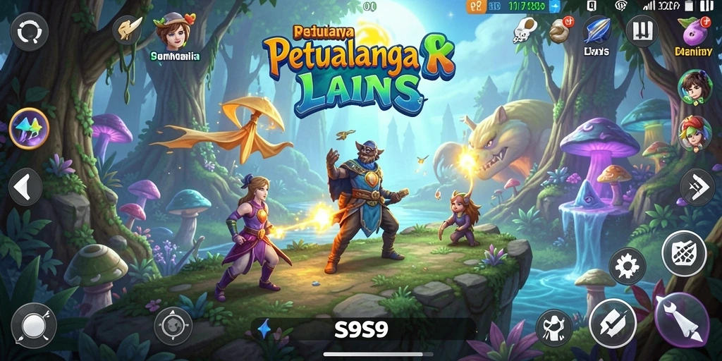 Screenshot gameplay S9S9 menampilkan aksi seru di dunia petualangan.