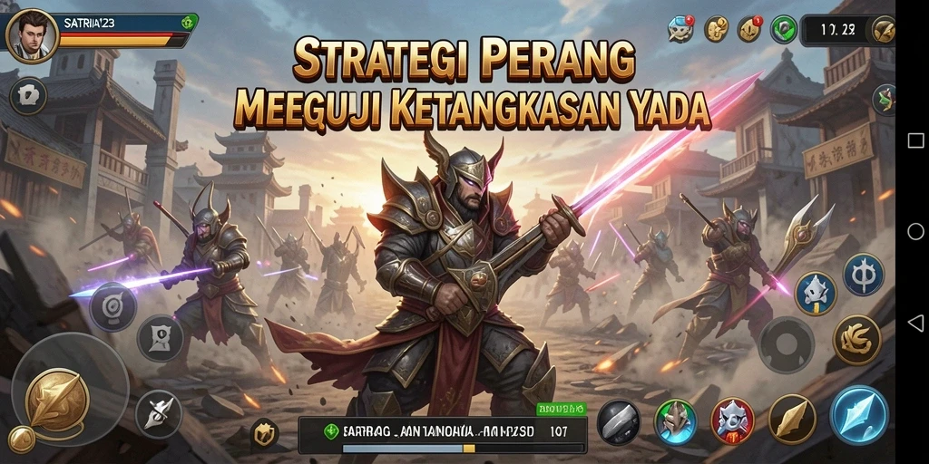 Tampilan gameplay SATRIA123 yang menegangkan dan strategis.