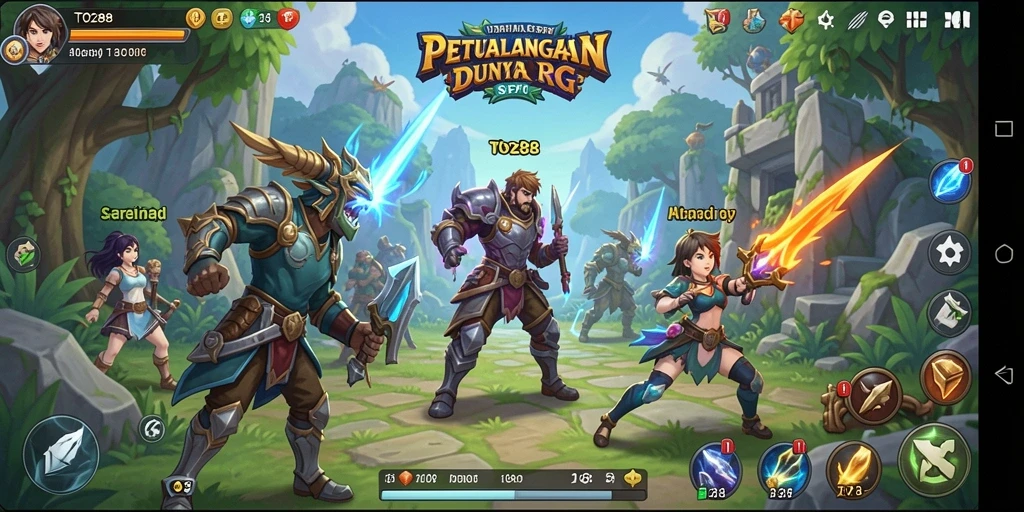 Gameplay TO288 yang mendebarkan dengan berbagai karakter dan lokasi.